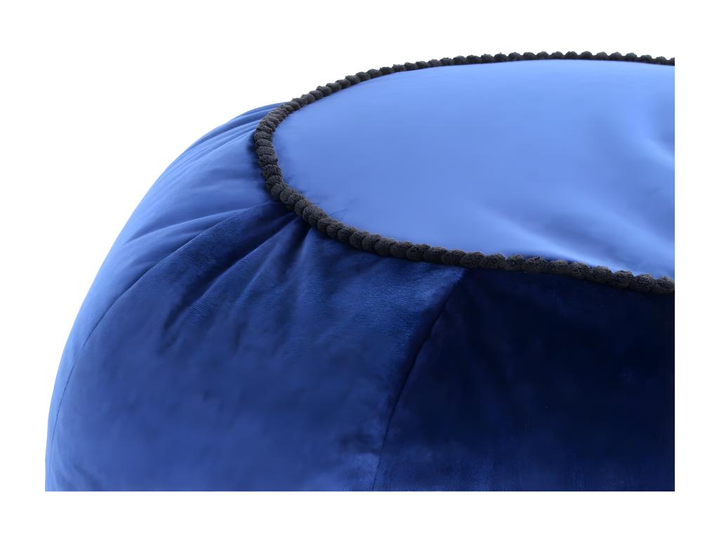 Velvet, Ottoman, Blue