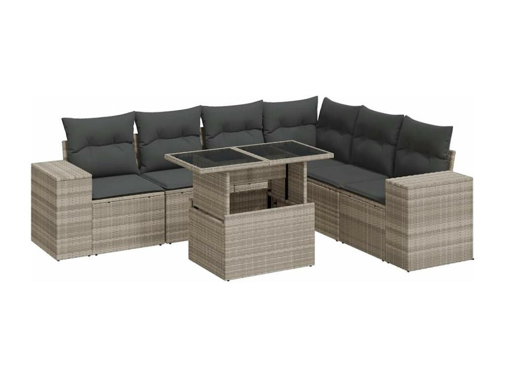 Woven Resin, Outdoor Furniture Set, Gray