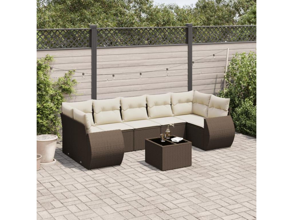 Woven Resin, Outdoor Furniture Set, Brown