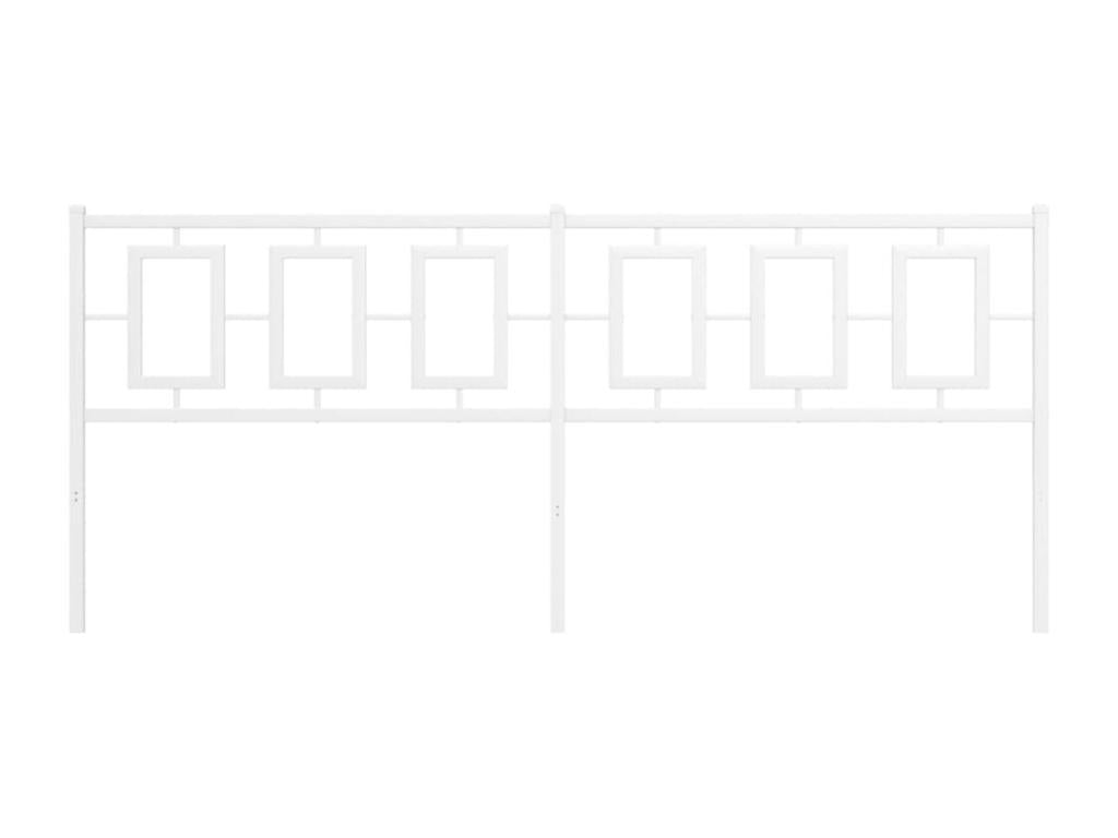 Metal, Headboard, White