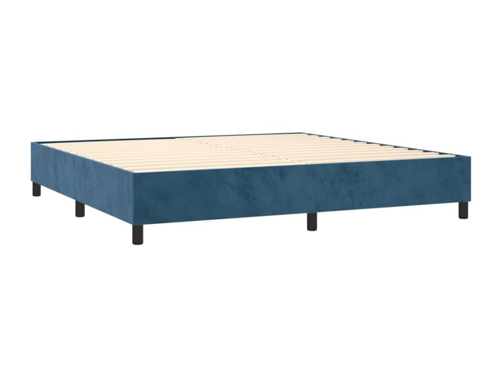 Velvet, Bed Base, 200 X 200 cm, Blue