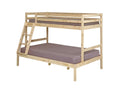 Solid Wood, Bunk Bed, 140 X 190 cm, Natural