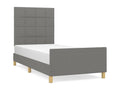 Fabric, Bed Frame, 90 X 200 cm, Gray