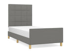 Fabric, Bed Frame, 90 X 200 cm, Gray