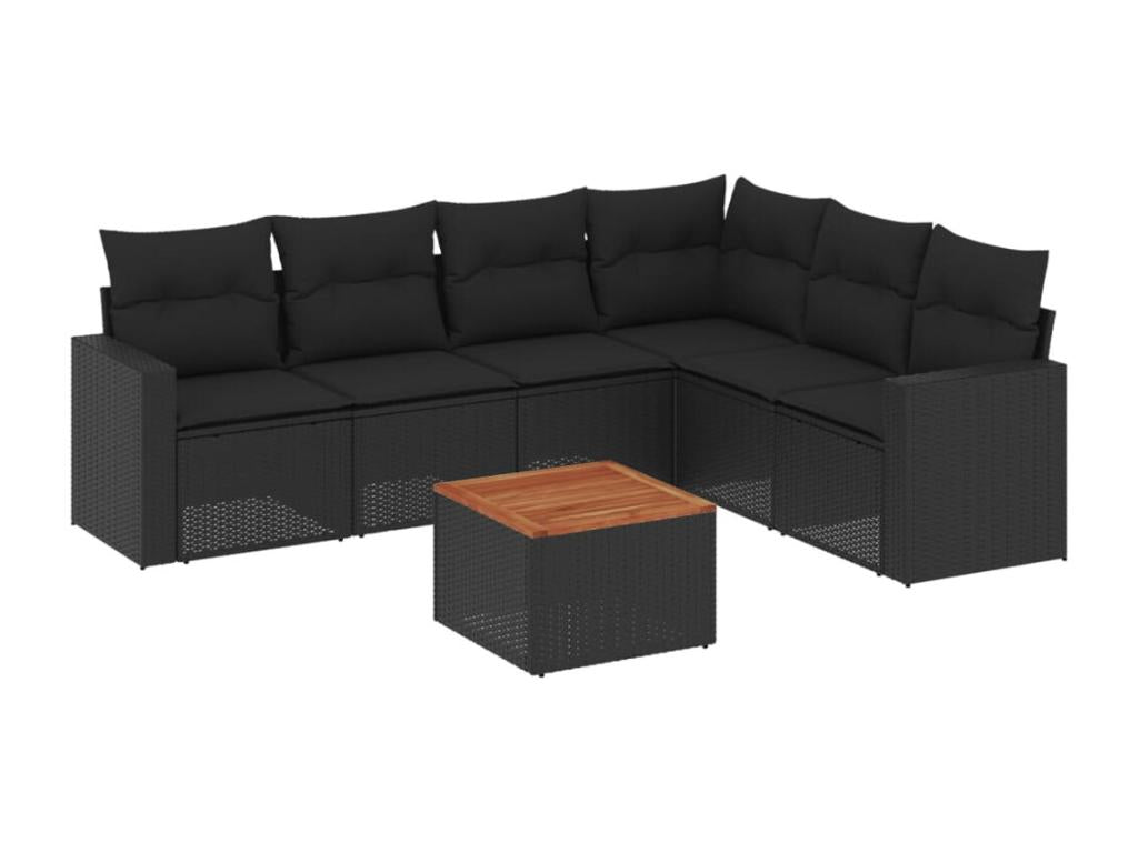 Woven Resin, Outdoor Furniture Set, Black