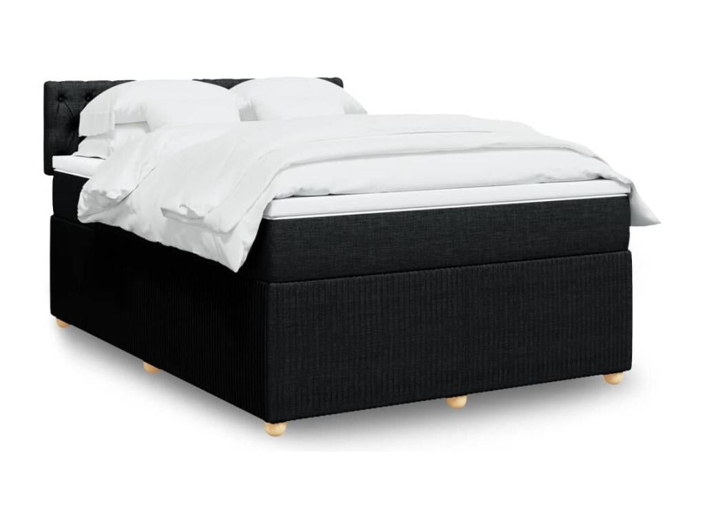 Fabric, Bed Base, 160 X 200 cm, Black