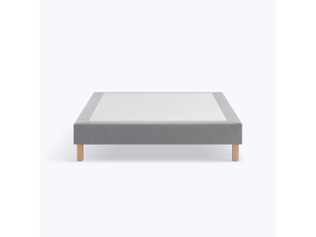 Solid Wood, Bed Base, 90 X 190 cm, Gray