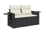 Woven Resin, Outdoor Furniture Set, Black