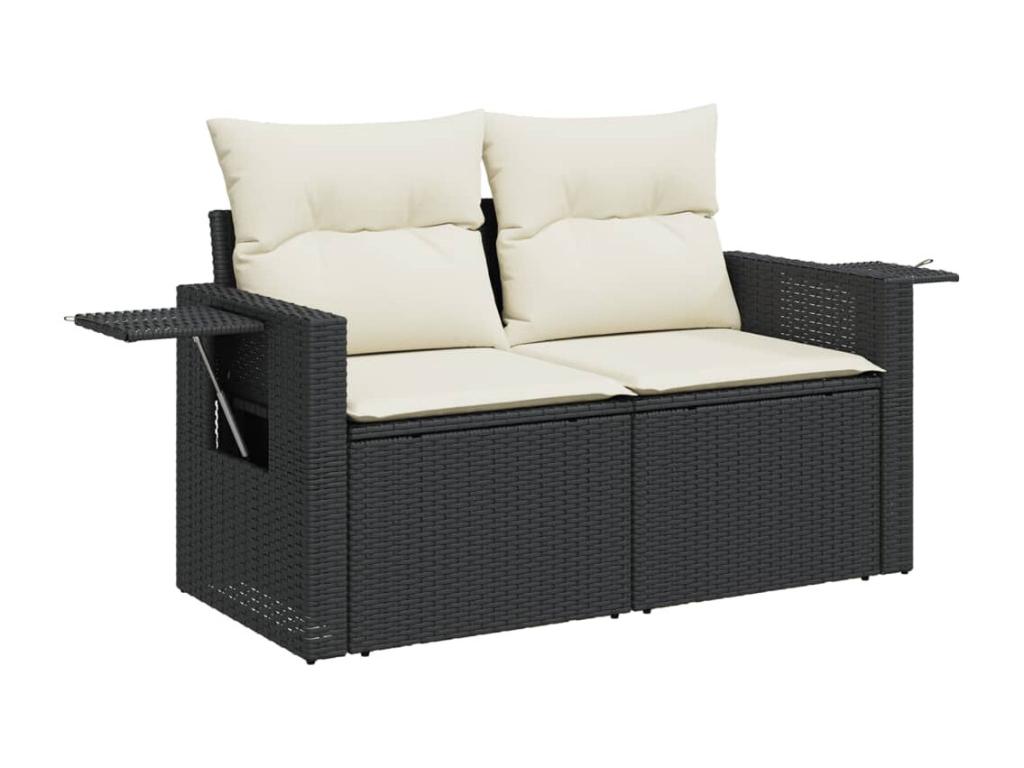 Woven Resin, Outdoor Furniture Set, Black