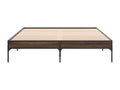 Oak Wood, Bed Frame, 150 X 200 cm, Brown