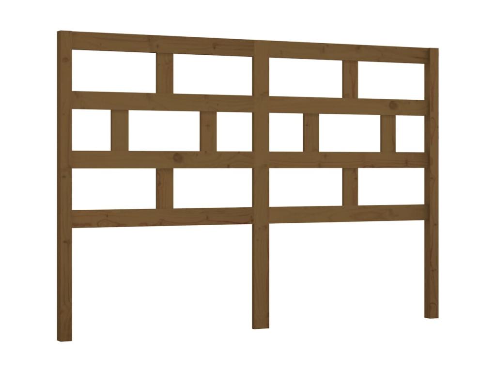 Solid Wood, Headboard, 156 X 4 X 100 cm, Brown