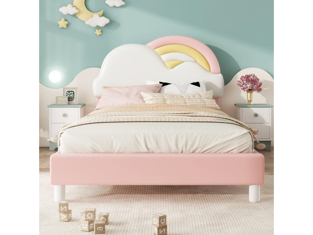 Bed Base, 90 X 200 cm, Pink