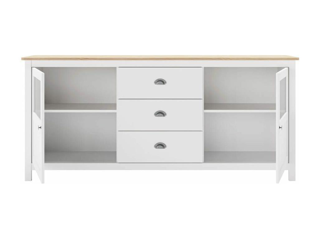 Pine Wood, Sideboard, White