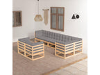 Pine Wood, Outdoor Furniture Set, Gray
