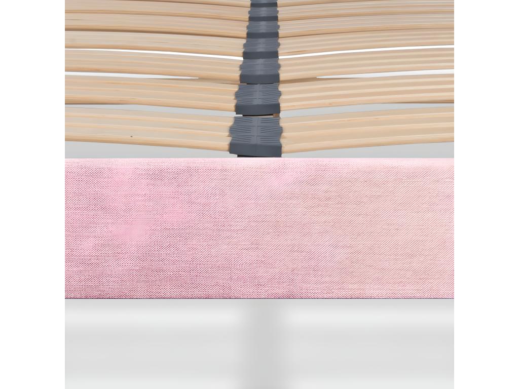 Bed Base, 140 X 190 cm, Pink