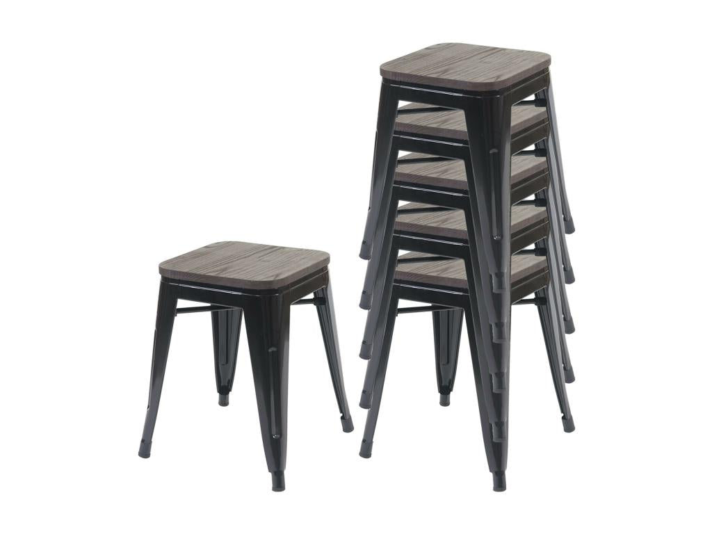Metal, Stool, Black