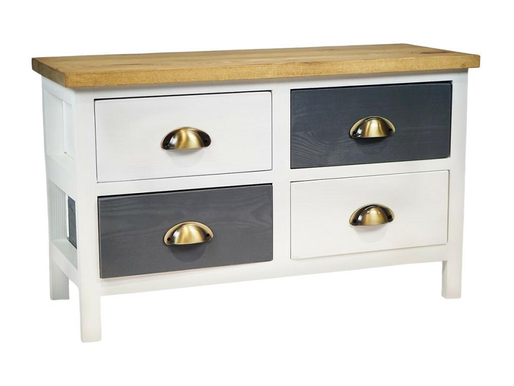 Pine Wood, Dresser, White