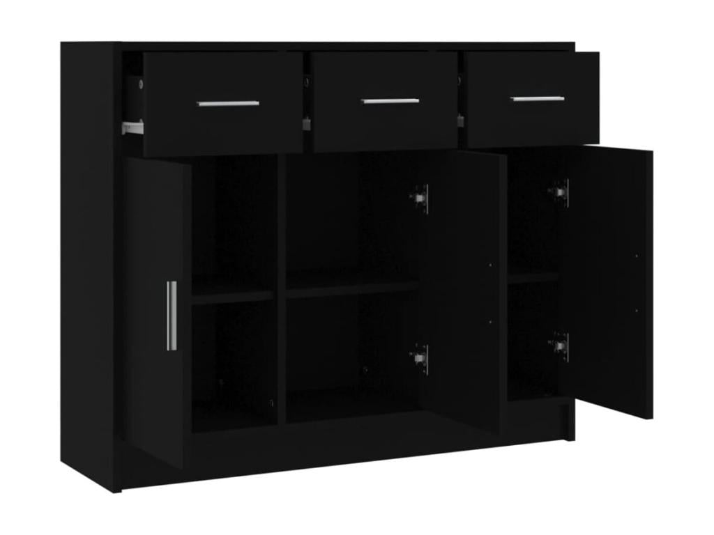 Sideboard, 91 X 28 X 75 cm, Black