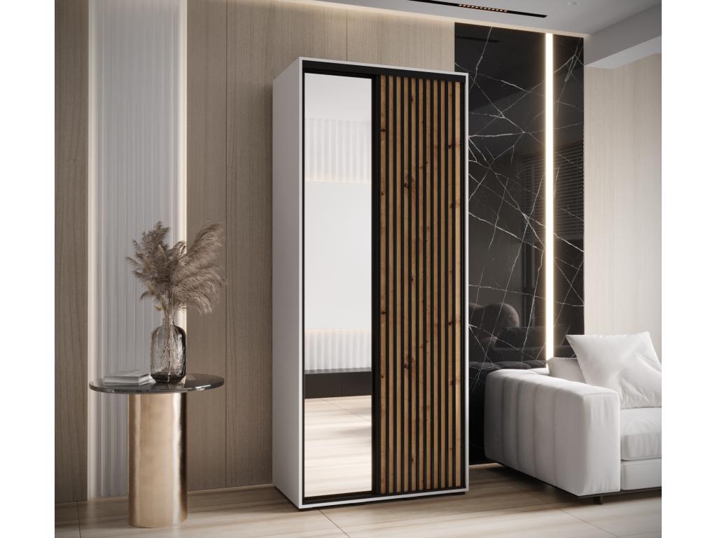 Wardrobe, White And Brown