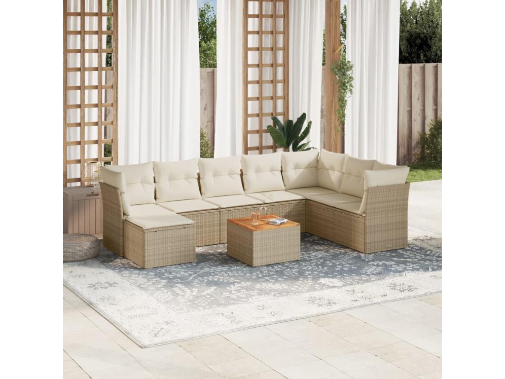 Woven Resin, Outdoor Furniture Set, Beige