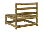 Pine Wood, Outdoor Furniture Set, Brown