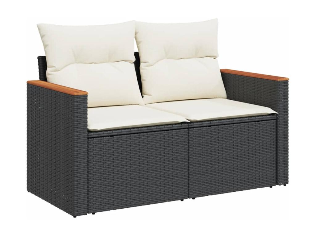 Woven Resin, Outdoor Furniture Set, Black