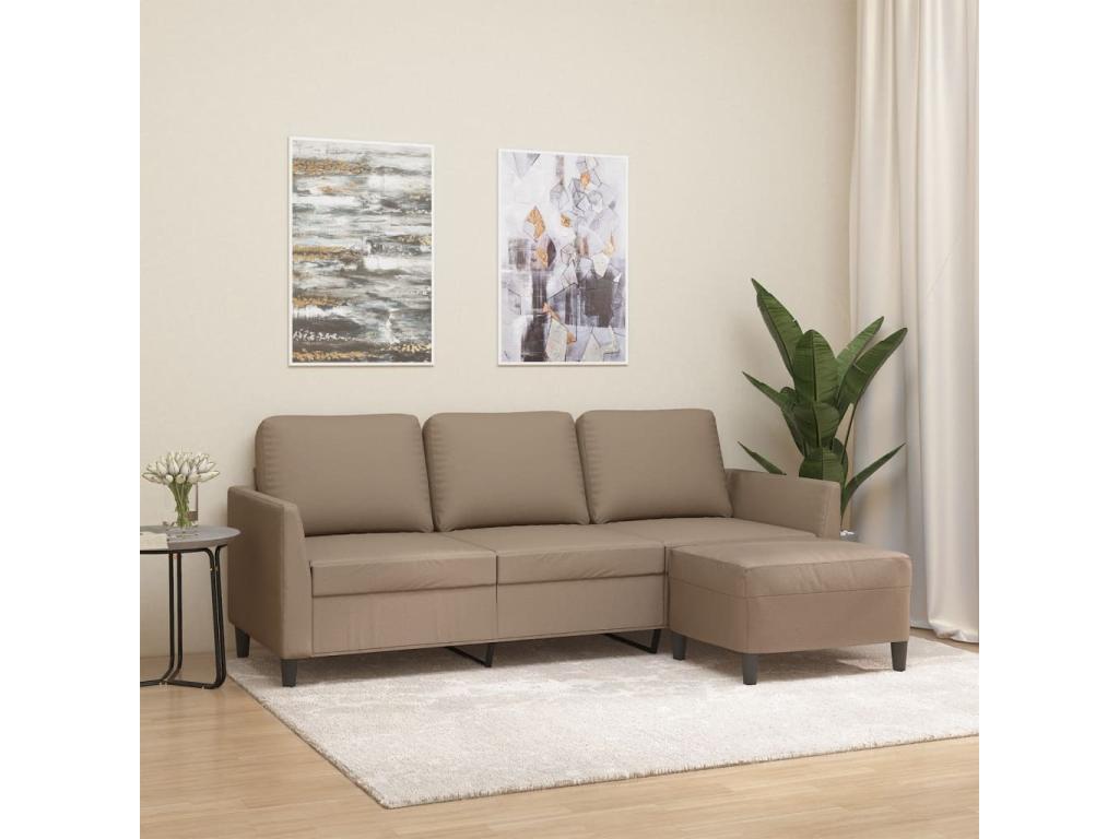 Faux Leather, Sofa, Brown