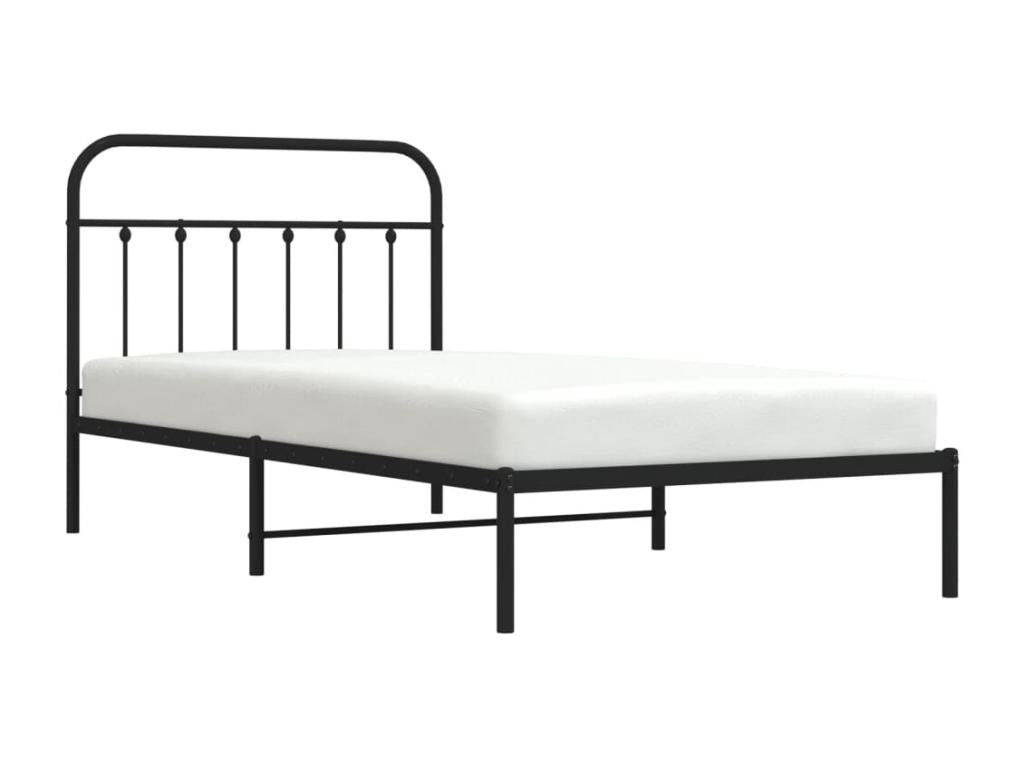 Metal, Bed Frame, Black