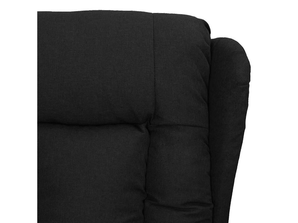 Fabric, Armchair, Black