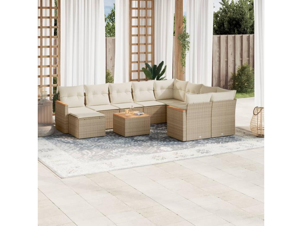 Woven Resin, Outdoor Furniture Set, Beige