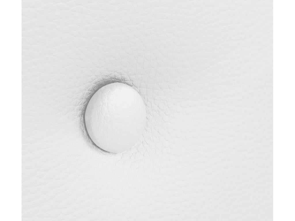 Faux Leather, Headboard, 110 X 105 cm, White