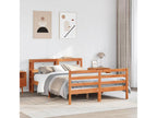 Pine Wood, Bed Frame, 140 X 190 cm, Brown