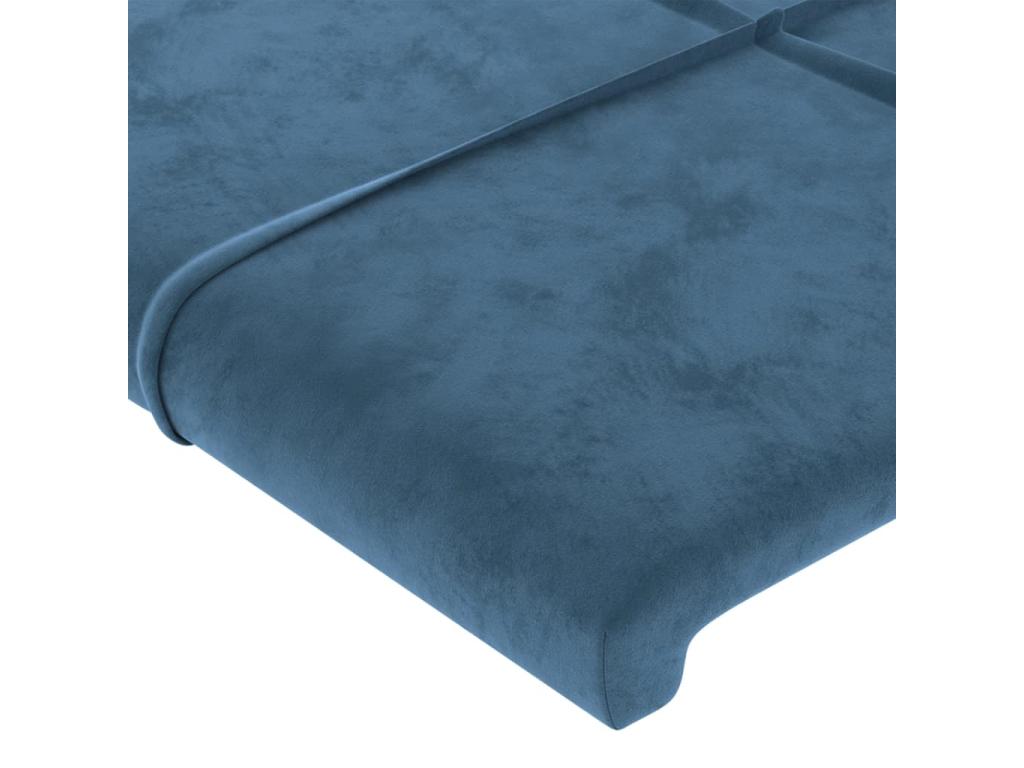 Velvet, Headboard, 100 X 5 X 78/88 cm, Blue