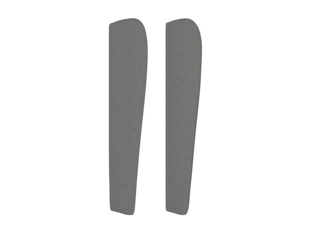 Fabric, Headboard, 147 X 23 X 118/128 cm, Gray