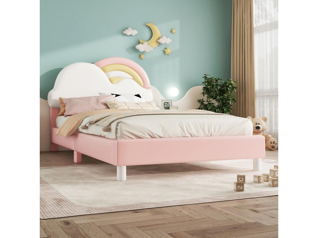 Bed Base, 90 X 200 cm, Pink