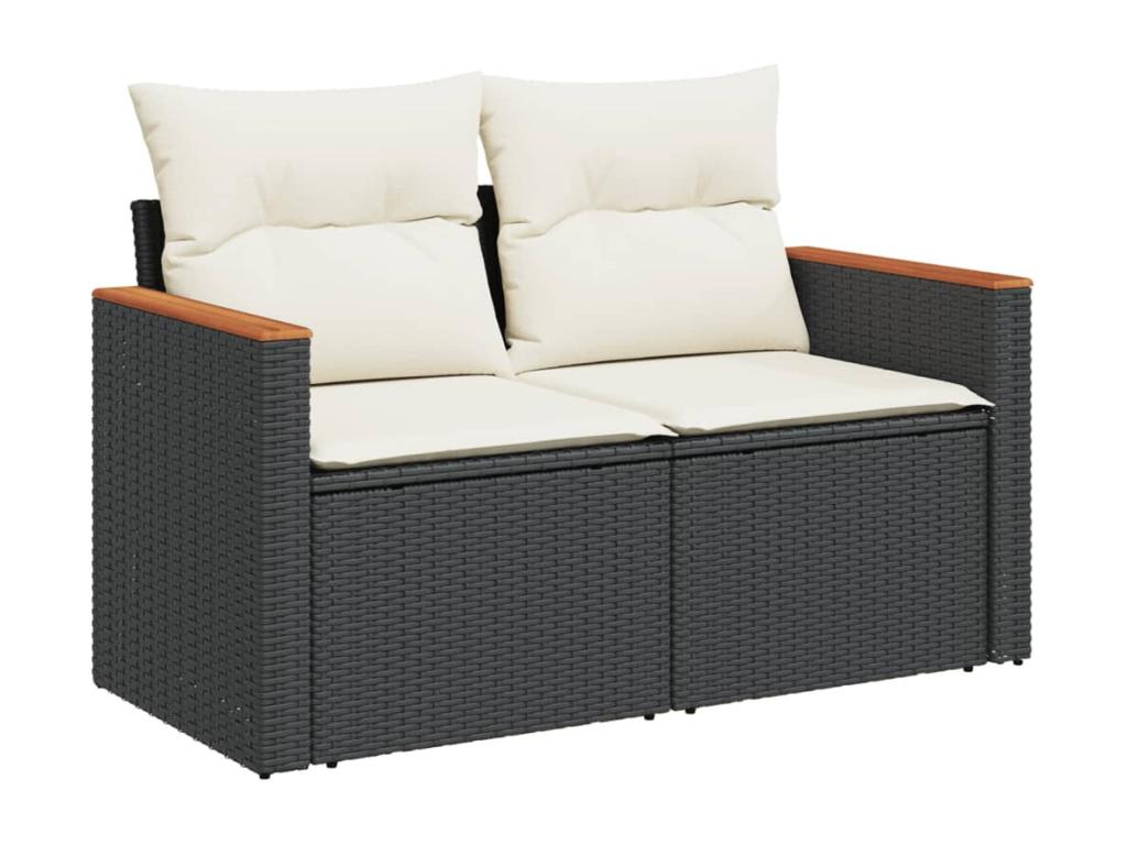 Woven Resin, Outdoor Furniture Set, Black