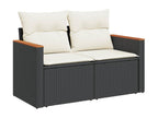 Woven Resin, Outdoor Furniture Set, Black