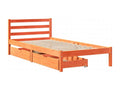 Pine Wood, Bed Frame, 100 X 200 cm, Brown