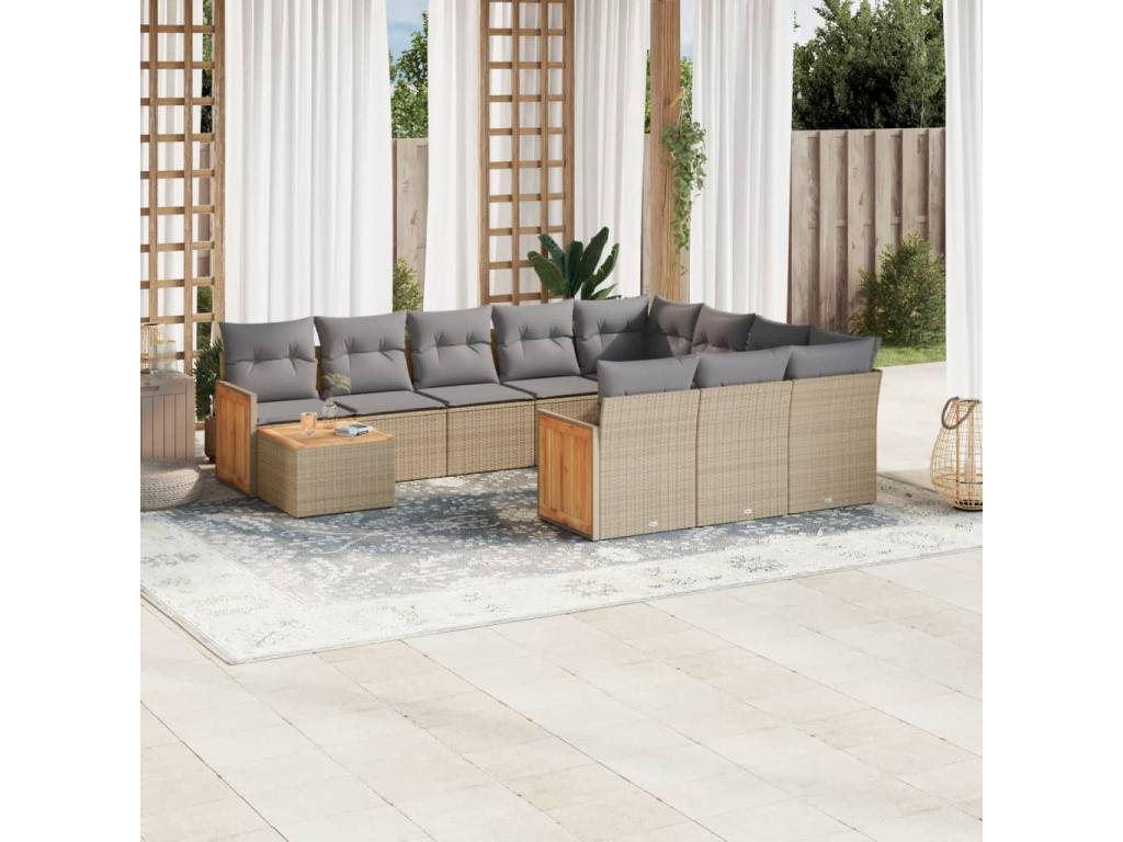 Woven Resin, Outdoor Furniture Set, Beige