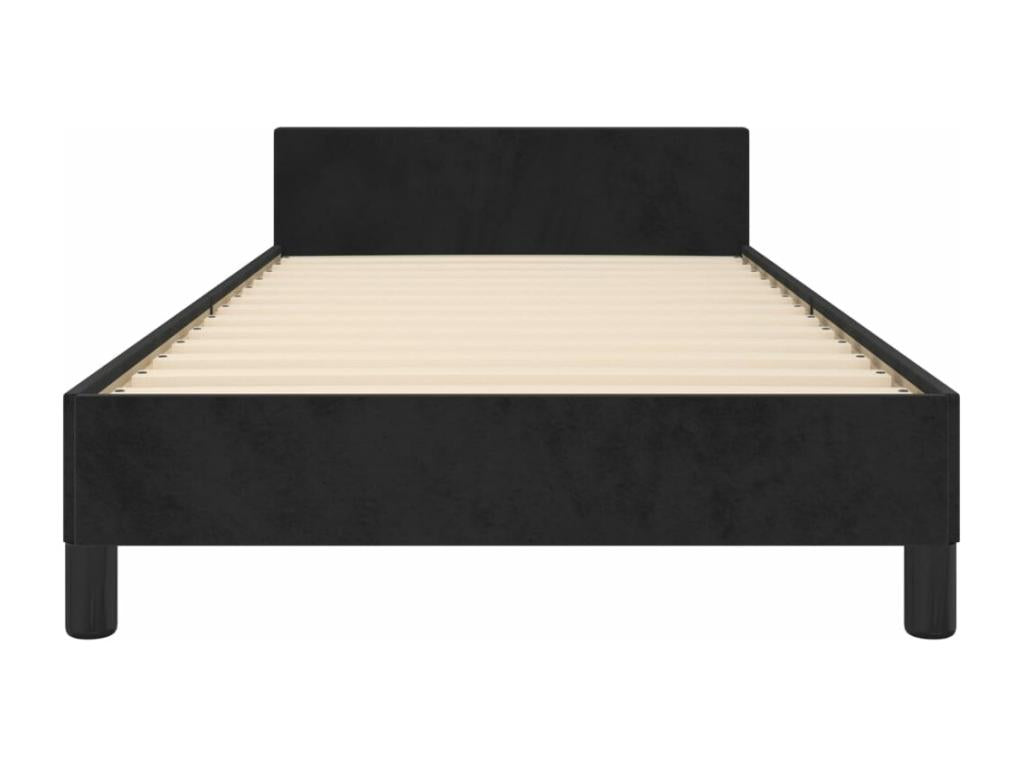Velvet, Bed Frame, 90 X 200 cm, Black