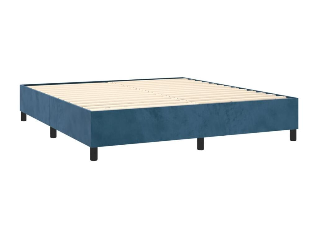 Velvet, Bed Base, 160 X 200 cm, Blue