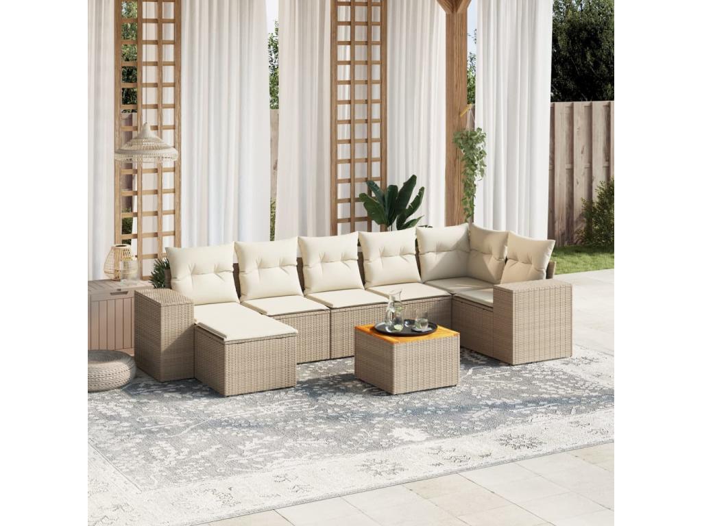 Woven Resin, Outdoor Furniture Set, Beige