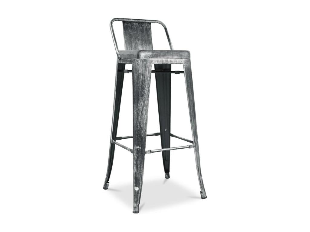 Steel, Stool, Gray