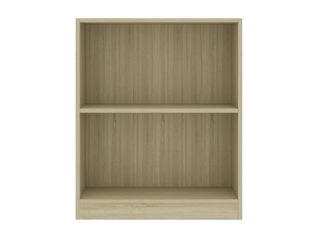 Oak Wood, Bookcase, 60 X 24 X 74.5 cm, Brown