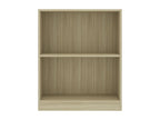 Oak Wood, Bookcase, 60 X 24 X 74.5 cm, Brown