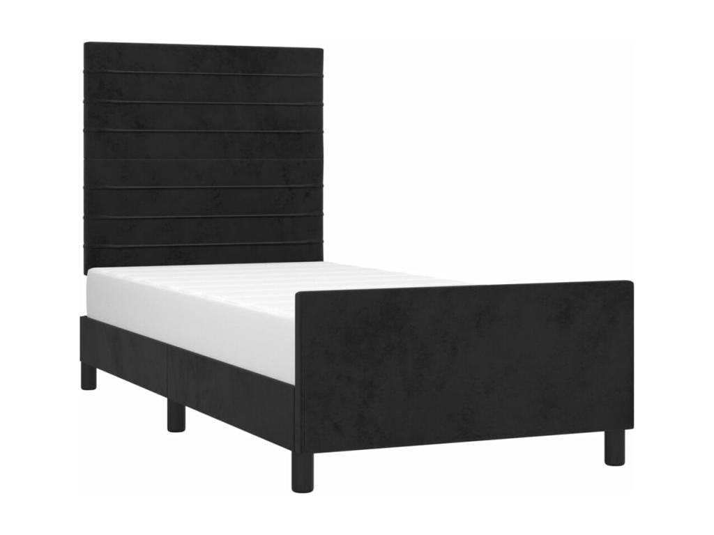 Velvet, Bed Frame, 90 X 190 cm, Black