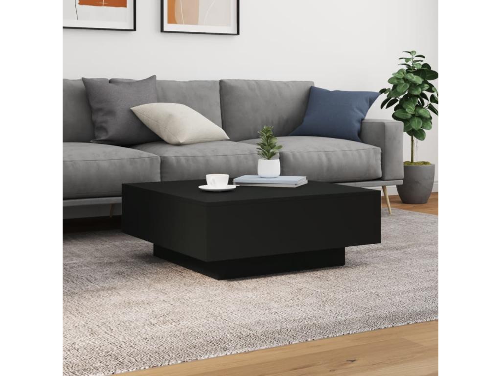 Coffee Table, 80 X 80 X 31 cm, Black