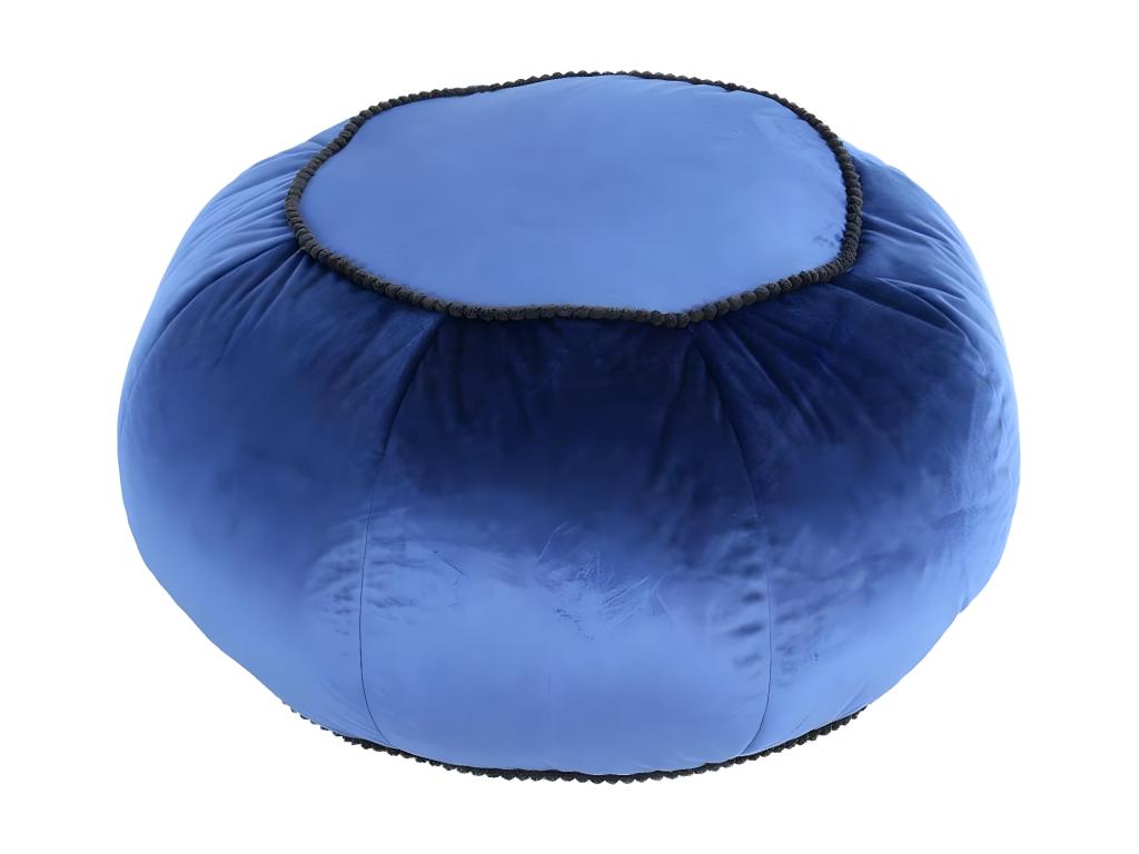 Velvet, Ottoman, Blue