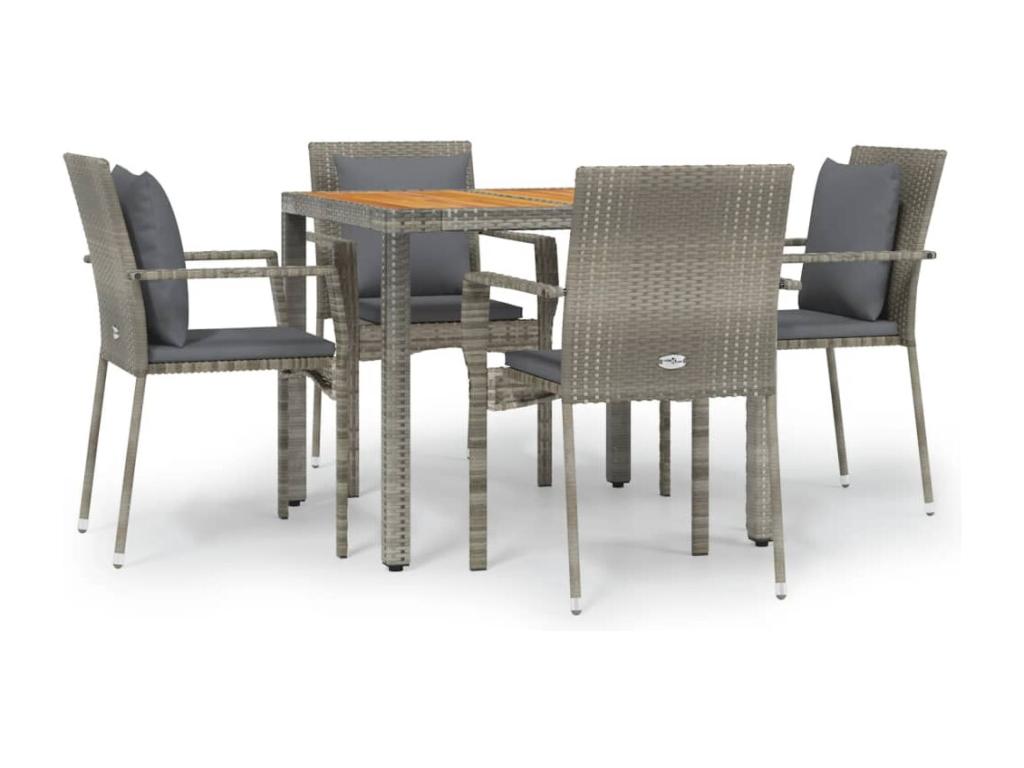 Woven Resin, Outdoor Furniture Set, Gray
