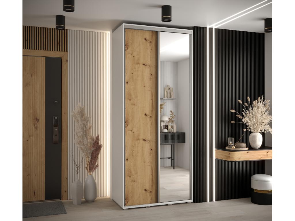 Wardrobe, White And Silver